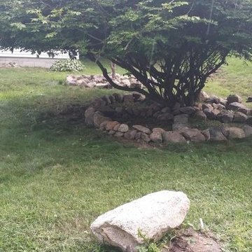 Relocated Rocks along -property