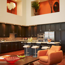 above kitchen cabinet