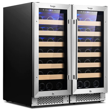 Yeego 30" Dual Zone Cellar Cooling Unit 66-Bottles Built- in Wine Cooler