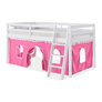 Bed Color: White, Tent: Pink