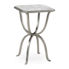 Silver accent table