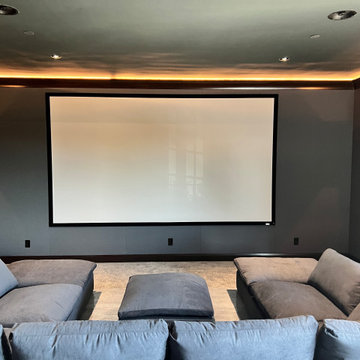 U-Shaped Seating w/ Projector Screen