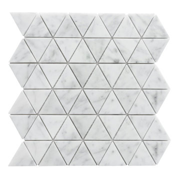 Burgos White Marble Mosaic Floor and Wall Tile