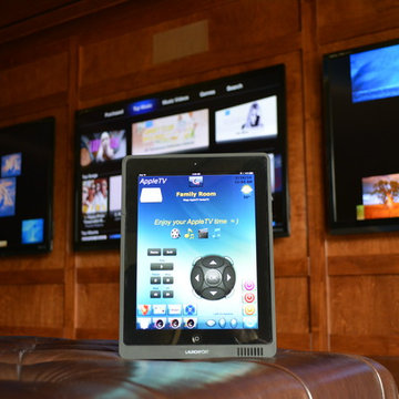RTI iPad control of surround sound, multiple TVs, lighting and more!