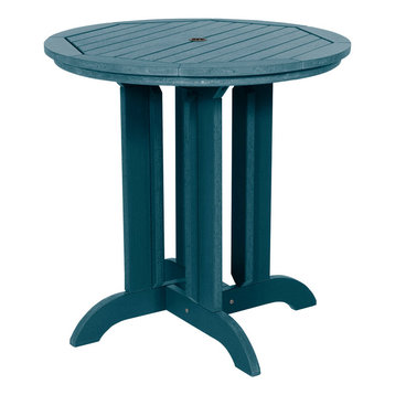 Sequoia 36" Round Counter Bistro Dining Table, Nantucket Blue