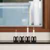 Kubus 1 Candleholder, Black, 2.6"x2.6 " Black