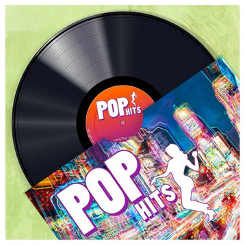 "Vinyl Club, Pop" Digital Paper Print by Steven Hill, 20"x20"