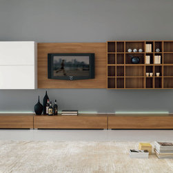 Modern Wall Unit Velvet 902 by Artigian Mobili Italy - $2,899.00 - Entertainment Centers And Tv Stands