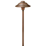 Hinkley Lighting - Hinkley Lighting Hammered Essence Path Light, Olde Copper/Frosted - Hinkley Path Lights add impeccable style and safety to walkways and outdoor living environments to create sophisticated curb appeal.