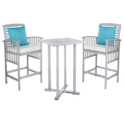 Transitional Outdoor Pub And Bistro Sets by Safavieh