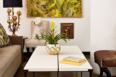Eclectic living room photo in Atlanta