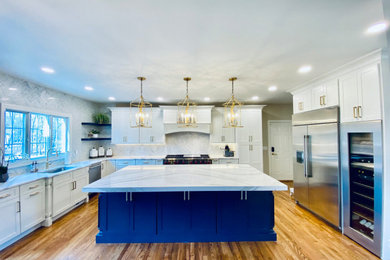 Example of a minimalist kitchen design in Other