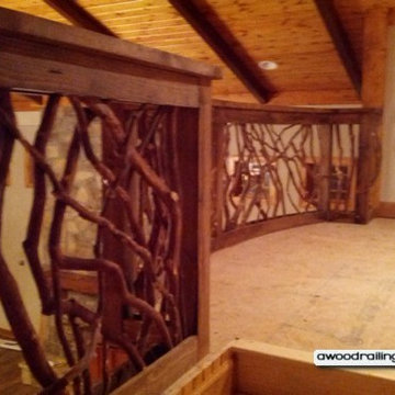 Curved Balcony Handrail Installed in Atlanta