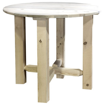 Montana Woodworks Homestead Transitional Wood Bistro Table in Natural