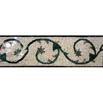Mosaic Tile Patterns, Blossoms, 8"x12"