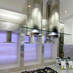 Designer Range Hoods - Futuro Futuro "Jupiter Glass" Series - Range Hoods And Vents