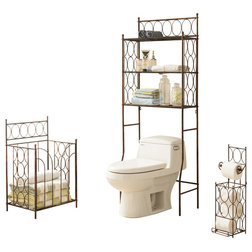 Transitional Bathroom Shelves by Pilaster Designs