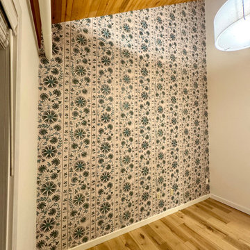 Wallpaper Installation on Textured Wall