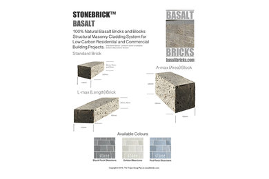 Basalt STONEBRICK Sustinable Brick System for Low Carbon Projects