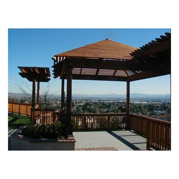 Deck to vineyard