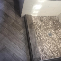 Custom Stone Floor/Ceramic Shower - Wall And Floor Tile