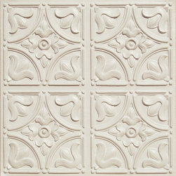 148 Faux Tin Ceiling Tile Glue up 24x24 - Tiny Tulips - Ceiling Tile