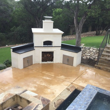 Cut Stone and Granite Wood-fired Oven