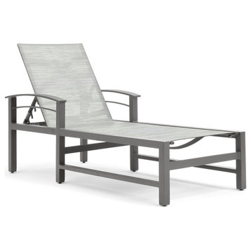 Stanford Sling Adjustable Chaise, Gray Screen