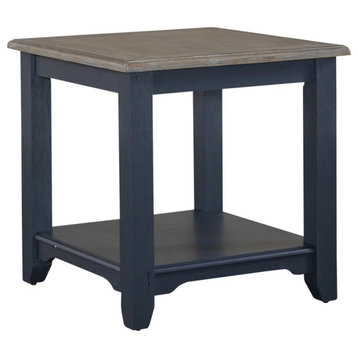 End Table- Navy Transitional Multi