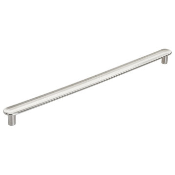 Amerock Concentric Bar Cabinet Pull, Polished Nickel, 10-1/16" Center-to-Center
