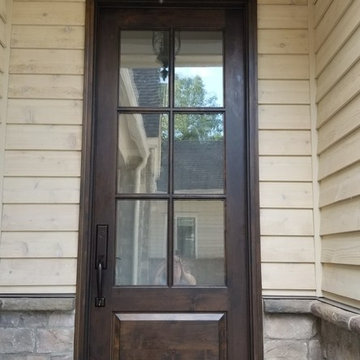 Single Knotty Alder Entry Door