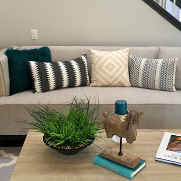 Living Room Staging in Poway Beach