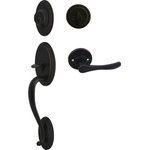Cosmas - Cosmas 300 Series Oil Rubbed Bronze Handleset with 30 Series Interior Lever - Uncompromising quality and superior value. The affordable Cosmas 30 Series Door Levers feature a warm oil rubbed bronze finish or a beautiful satin nickel finish. Nothing on the market provides better value or lasts longer than Cosmas branded products.
