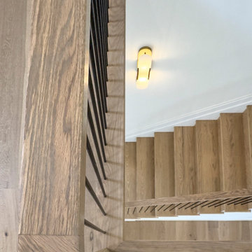 Project #144 | Slightly Curved Transitional Staircase