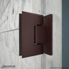 DreamLine Unidoor 57-58"W Hinged Shower Door with Support Arm, Oil Rubbed Bronze