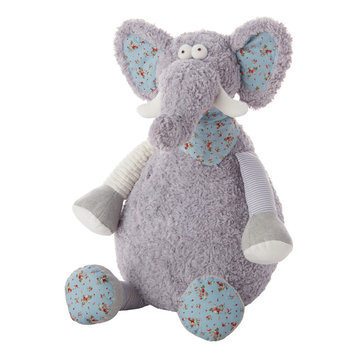 Mina Victory Plush Elephant Gray Throw Pillow
