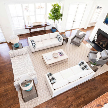 Clean,  modern living room