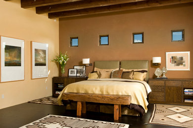 Design ideas for a transitional bedroom in Albuquerque.