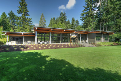 Inspiration for a contemporary exterior home remodel in Seattle