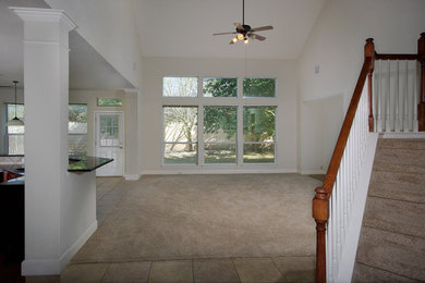 Example of a classic family room design in Austin