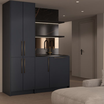 Navy kitchen