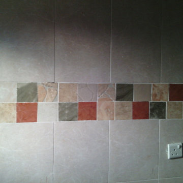 Kitchen wall remodel at Idimu, Lagos