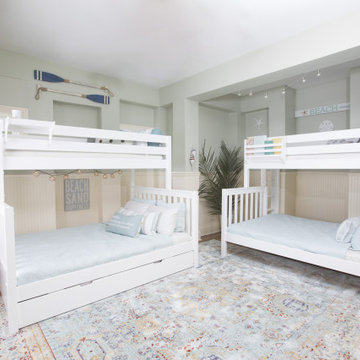 Twin XL over Queen Bunk bed for a Beach Cottage