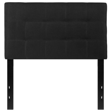 Flash Furniture Bedford Twin Fabric Panel Headboard in Black