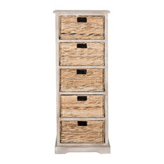 Vedette 5 Basket Storage Chest - Vintage White