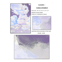 Casart Sunrise Cloud Ceiling Mural - Wallpaper