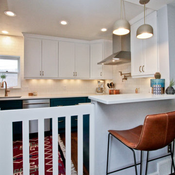 Kitchen Remodel with Custom Dog Gate