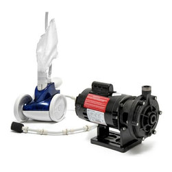 Polaris 380 Pressure Side Automatic Pool Cleaner and PB-4 60 Booster Pump - Pool Chemicals And Cleaning Tools