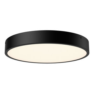 Adelaide ceiling mount,Matte Black D15" x H2" - Modern - Flush-mount ...