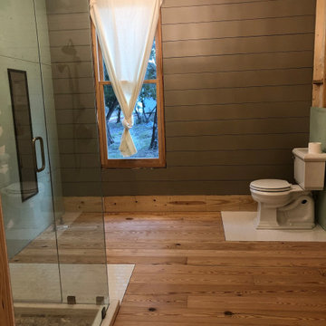 Reclaimed Long Leaf Pine Floors - Before & After